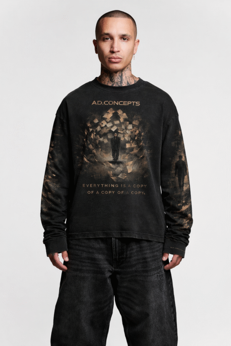 REVERSIBLE FRONT PRINTED T SHIRT